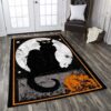 Cat Halloween Rug Sport Decor Gift Floor Decor Living Room Carpet Rug Area Rug - 0a0dcd406682