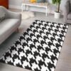 Cat Houndstoothpattern 1 Rug Sport Decor Gift Floor Decor Living Room Carpet Rug Area Rug - 582d4b59a3cc