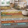 Cat I Am An Rescuer Rug Sport Decor Gift Floor Decor Living Room Carpet Rug Area Rug - 5dcff72b7304