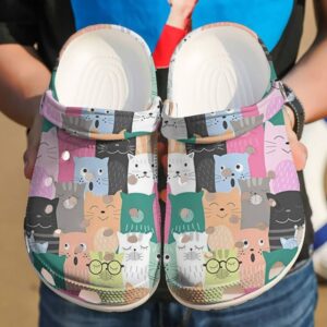 Cat I Love Cats Sku 516 Crocs Crocband Clog Comfortable For Mens Womens Classic Clog Water Shoes