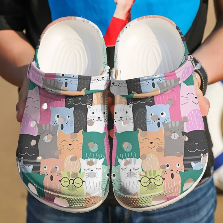 Cat I Love Cats Sku 516 Crocs Crocband Clog Comfortable For Mens Womens Classic Clog Water Shoes Cat I Love Cats Sku 516 Crocs Crocband Clog Comfortable For Mens Womens Classic Clog Water Shoes