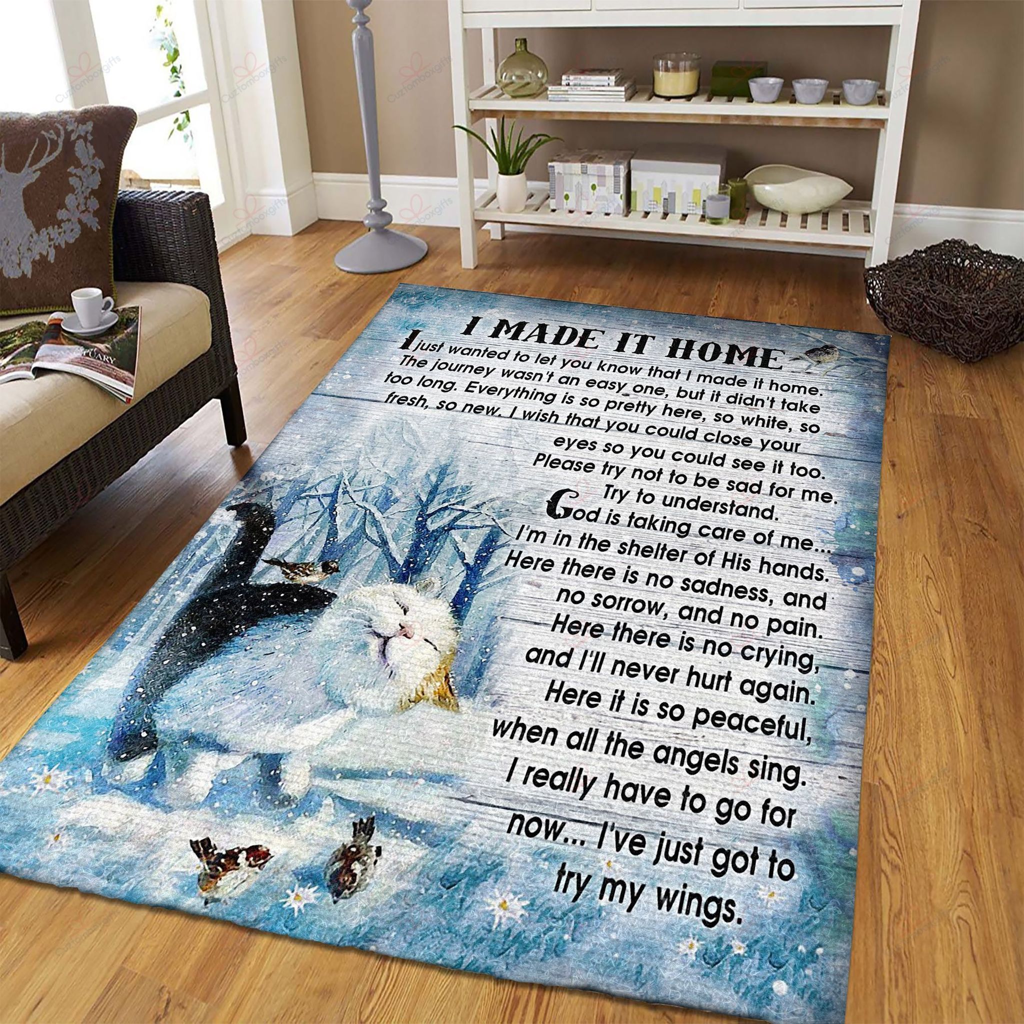 Cat I Made It Home Rug Sport Decor Gift Floor Decor Living Room Carpet Rug Area Rug - 436fa76d45b4 Cat I Made It Home Rug Sport Decor Gift Floor Decor Living Room Carpet Rug Area Rug - 436fa76d45b4