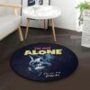 Cat Im Not Alone Round Carpet Floor Rug Living Room Bedroom Decor Round Area Rug Carpet