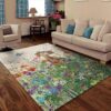 Cat In Garden Rug Sport Decor Gift Floor Decor Living Room Carpet Rug Area Rug - abf1d6362546