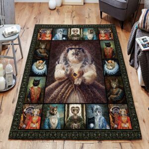 Cat Lady Rug Sport Decor Gift Floor Decor Living Room Carpet Rug Area Rug - 0c7aded25405