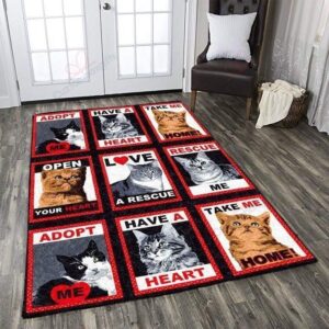 Cat Love Rug Sport Decor Gift Floor Decor Living Room Carpet Rug Area Rug - 3f53ed8e545c