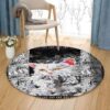Cat Made By Paper Round Carpet Floor Rug Living Room Bedroom Decor Round Area Rug Carpet