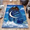 Cat Moon Rug Sport Decor Gift Floor Decor Living Room Carpet Rug Area Rug - d8dba60f1940