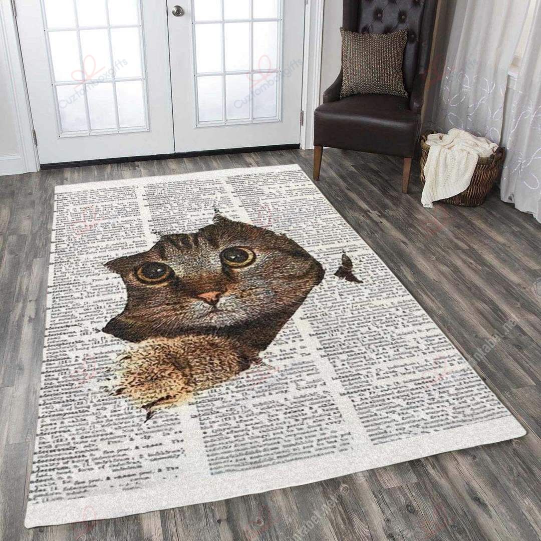 Cat Newspaper Rug Sport Decor Gift Floor Decor Living Room Carpet Rug Area Rug - e6f26fafdb4f Cat Newspaper Rug Sport Decor Gift Floor Decor Living Room Carpet Rug Area Rug - e6f26fafdb4f