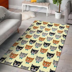 Cat Pattern 5 Rug Sport Decor Gift Floor Decor Living Room Carpet Rug Area Rug - 6ddd9f9a29cf
