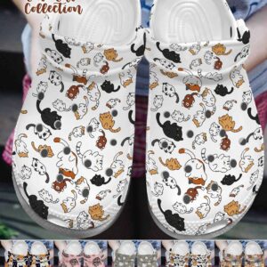 Cat Personalize Clog Custom Crocs Fashionstyle Comfortable For Women Men Kid Print 3D Cute Cat Collection