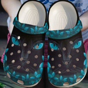Cat Personalize Clog Custom Crocs Fashionstyle Comfortable For Women Men Kid Print 3D Sapphire Eyes
