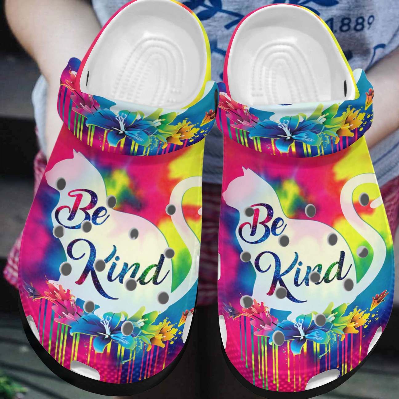 Cat Personalized Clog Custom Crocs Comfortablefashion Style Comfortable For Women Men Kid Print 3D Be Kind Cat Personalized Clog Custom Crocs Comfortablefashion Style Comfortable For Women Men Kid Print 3D Be Kind