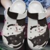 Cat Personalized Clog Custom Crocs Comfortablefashion Style Comfortable For Women Men Kid Print 3D Black And White