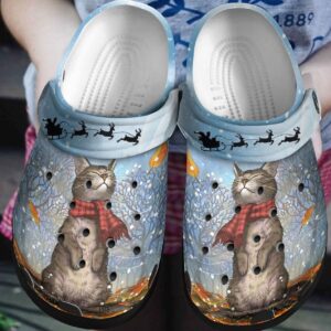 Cat Personalized Clog Custom Crocs Comfortablefashion Style Comfortable For Women Men Kid Print 3D Cat And Winter