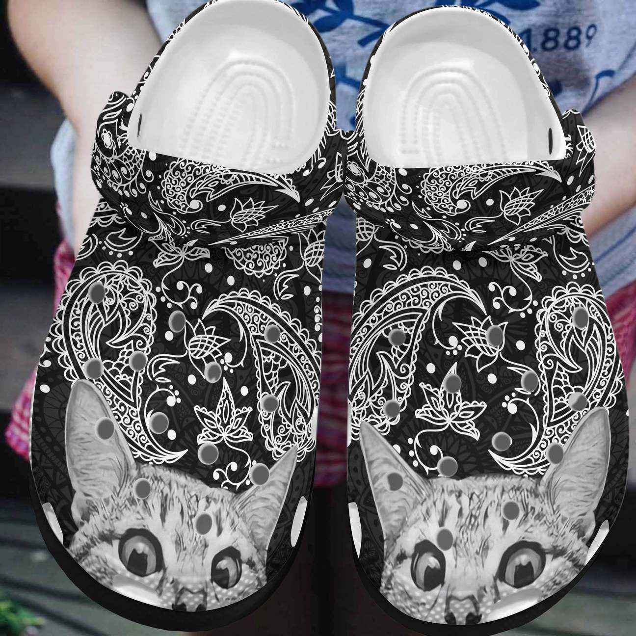 Cat Personalized Clog Custom Crocs Comfortablefashion Style Comfortable For Women Men Kid Print 3D Hello Cat Personalized Clog Custom Crocs Comfortablefashion Style Comfortable For Women Men Kid Print 3D Hello