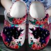 Cat Personalized Clog Custom Crocs Comfortablefashion Style Comfortable For Women Men Kid Print 3D Romantic Black Cat