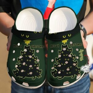 Cat Personalized Merry Christmas V1 Sku 532 Crocs Clog Clog Shoes
