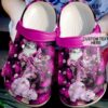 Cat Personalized Pink Floral Cats Sku 534 Crocs Clog Clog Shoes