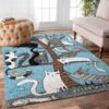 Cat Playing Rug Sport Decor Gift Floor Decor Living Room Carpet Rug Area Rug - ceb5ebf5b910