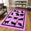 Cat Shadow Triangle Playing Rug Sport Decor Gift Floor Decor Living Room Carpet Rug Area Rug - ca383715ffdf
