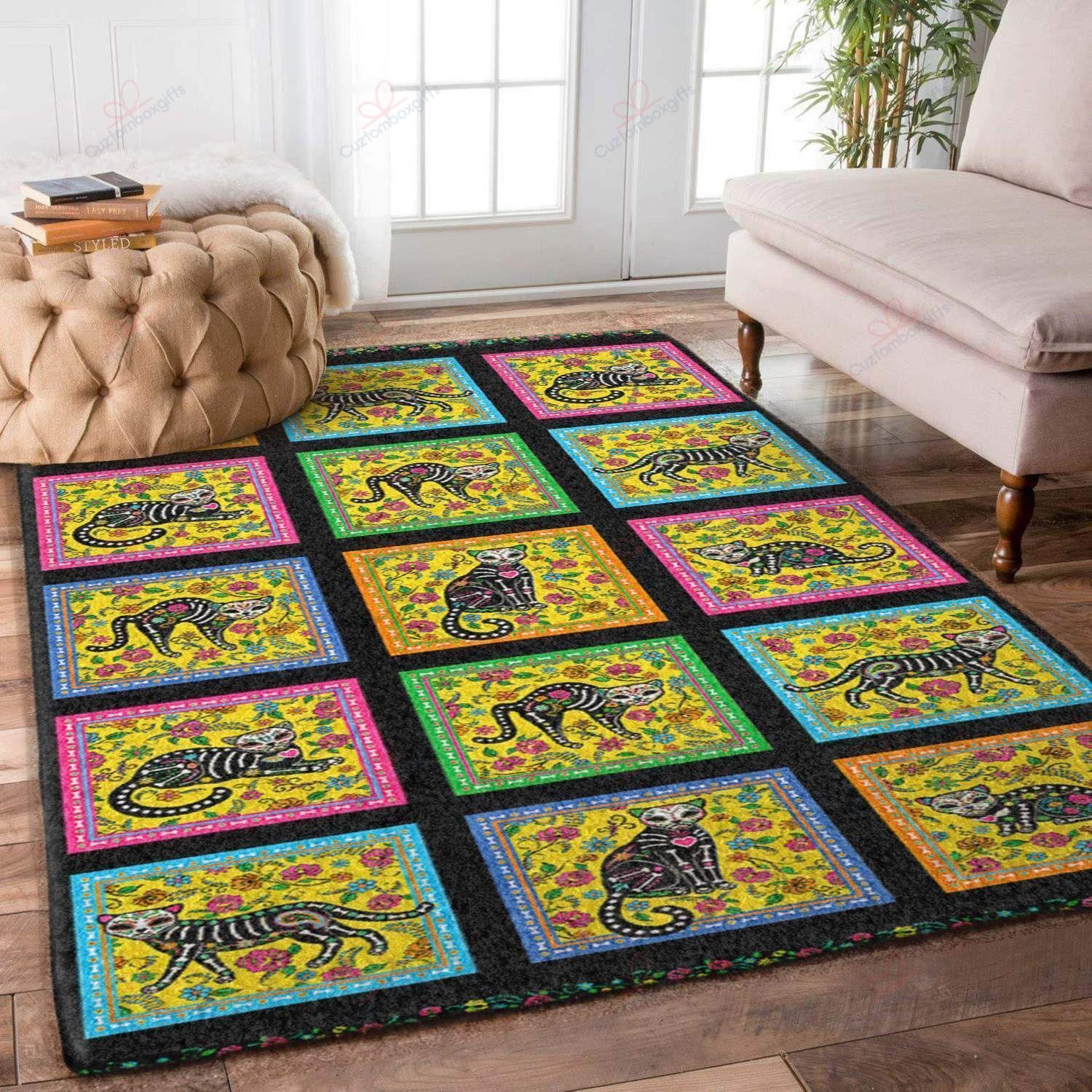 Cat Skull Rug Sport Decor Gift Floor Decor Living Room Carpet Rug Area Rug - 077628f43eec Cat Skull Rug Sport Decor Gift Floor Decor Living Room Carpet Rug Area Rug - 077628f43eec