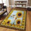 Cat Sleep Sunflower Rug Sport Decor Gift Floor Decor Living Room Carpet Rug Area Rug - ba27e23fda38