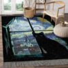 Cat Starry Night Rug Sport Decor Gift Floor Decor Living Room Carpet Rug Area Rug - a5eaec8550e7