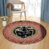 Cat Story Round Carpet Floor Rug Living Room Bedroom Decor Round Area Rug Carpet