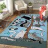 Cat Strength Rug Sport Decor Gift Floor Decor Living Room Carpet Rug Area Rug - 54ab3daf5092