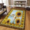 Cat Sunflower Rug Sport Decor Gift Floor Decor Living Room Carpet Rug Area Rug - c19ba235da75