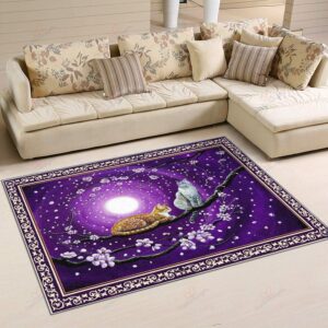 Cat Vintage Pattern Rug Sport Decor Gift Floor Decor Living Room Carpet Rug Area Rug - 64c94d7fd1a8