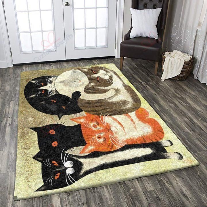 Cat With Big Family Rug Sport Decor Gift Floor Decor Living Room Carpet Rug Area Rug - ab5d4900b358 Cat With Big Family Rug Sport Decor Gift Floor Decor Living Room Carpet Rug Area Rug - ab5d4900b358