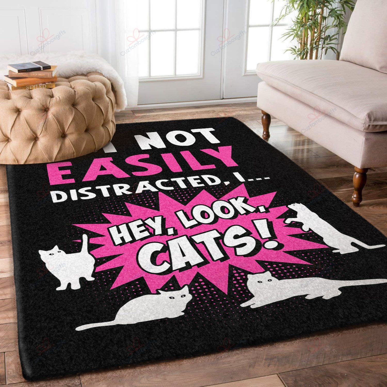 Cats Im Not Easily Distracted By Cats Rug Sport Decor Gift Floor Decor Living Room Carpet Rug Area Rug - 54aa5e620f9b Cats Im Not Easily Distracted By Cats Rug Sport Decor Gift Floor Decor Living Room Carpet Rug Area Rug - 54aa5e620f9b