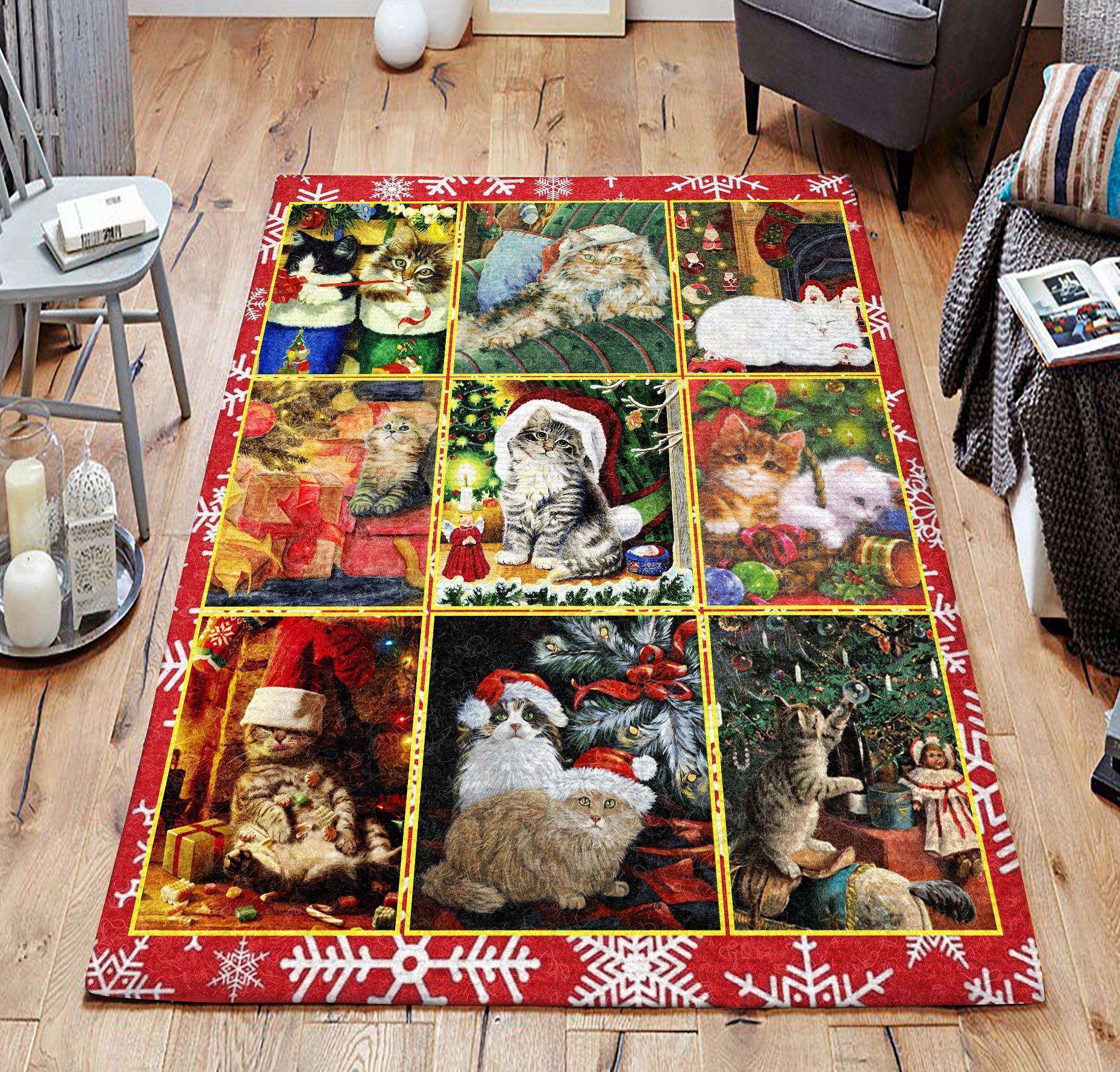 Cats In Christmas 2 Rug Sport Decor Gift Floor Decor Living Room Carpet Rug Area Rug - 71e3a8033817 Cats In Christmas 2 Rug Sport Decor Gift Floor Decor Living Room Carpet Rug Area Rug - 71e3a8033817