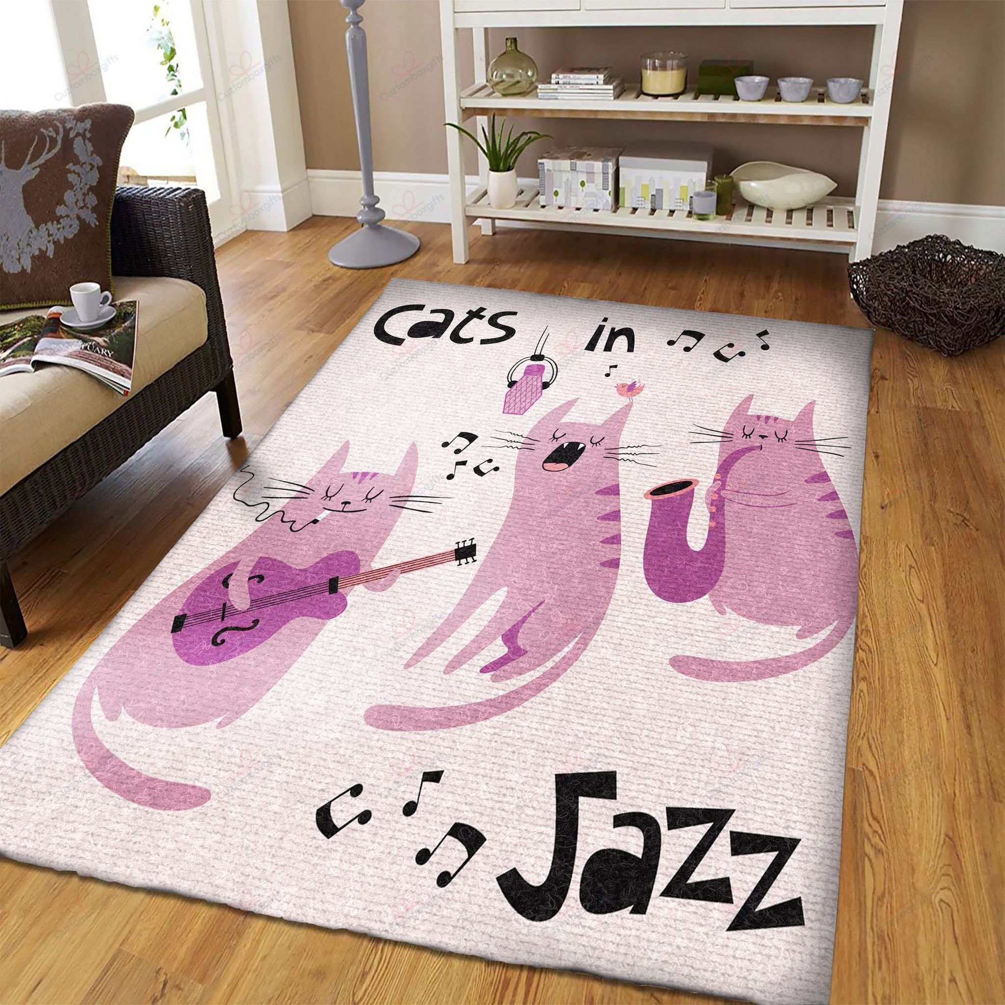 Cats In Jazz Rug Sport Decor Gift Floor Decor Living Room Carpet Rug Area Rug - a6c8eddc4bde Cats In Jazz Rug Sport Decor Gift Floor Decor Living Room Carpet Rug Area Rug - a6c8eddc4bde