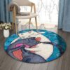 Cats Love Round Carpet Floor Rug Living Room Bedroom Decor Round Area Rug Carpet