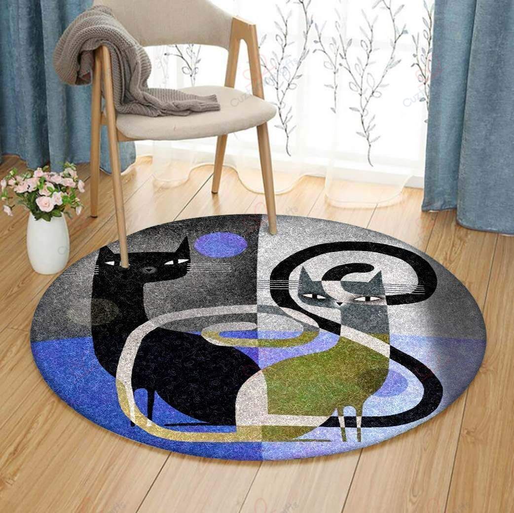 Cats Pattern 1 Round Carpet Floor Rug Living Room Bedroom Decor Round Area Rug Carpet Cats Pattern 1 Round Carpet Floor Rug Living Room Bedroom Decor Round Area Rug Carpet