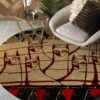Cats Pattern Round Carpet Floor Rug Living Room Bedroom Decor Round Area Rug Carpet