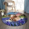 Cattle Round Carpet Floor Rug Living Room Bedroom Decor Round Area Rug Carpet