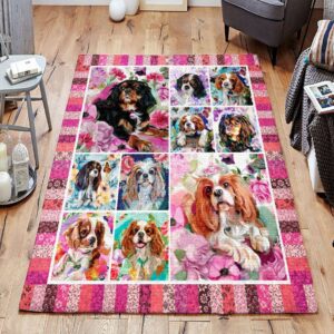 Cavalier King Charles 01 Rug Sport Decor Gift Floor Decor Living Room Carpet Rug Area Rug - 9fb29fc11445