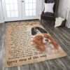 Cavalier King Charles Spaniel Art I Never Left You Rug Sport Decor Gift Floor Decor Living Room Carpet Rug Area Rug - d998d2769864