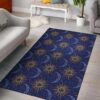 Celestial Moon Sun Pattern 1 Rug Sport Decor Gift Floor Decor Living Room Carpet Rug Area Rug - 6b92976344df