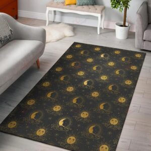 Celestial Moon Sun Pattern 5 Rug Sport Decor Gift Floor Decor Living Room Carpet Rug Area Rug - 4de6faa05c08