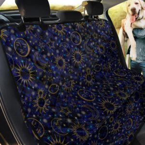 Celestial Night Sky Black Blue Car Back Seat Cover Dog Car Seat Covers - be8403722489