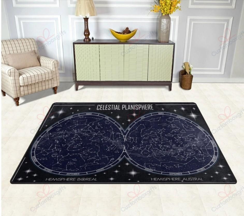 Celestial Planisphere Pattern Rug Sport Decor Gift Floor Decor Living Room Carpet Rug Area Rug - 51647986174e Celestial Planisphere Pattern Rug Sport Decor Gift Floor Decor Living Room Carpet Rug Area Rug - 51647986174e