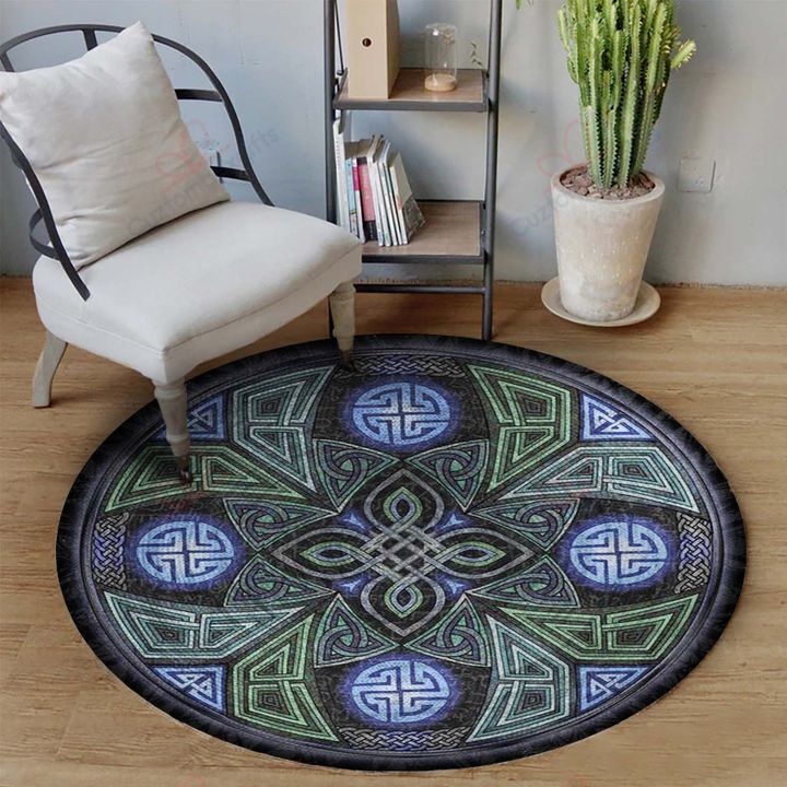 Celtic Ancient Pattern Round Carpet Floor Rug Living Room Bedroom Decor Round Area Rug Carpet Celtic Ancient Pattern Round Carpet Floor Rug Living Room Bedroom Decor Round Area Rug Carpet