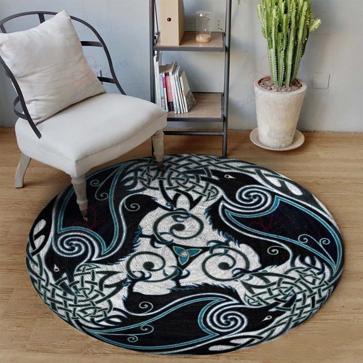 Celtic Animal Round Carpet Floor Rug Living Room Bedroom Decor Round Area Rug Carpet Celtic Animal Round Carpet Floor Rug Living Room Bedroom Decor Round Area Rug Carpet