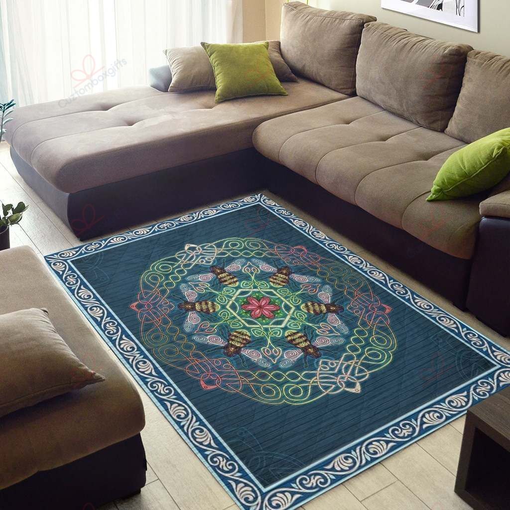 Celtic Bee Bee Pattern Area Rug Sport Decor Gift Floor Decor Living Room Carpet Rug Area Rug - e49d277c4a39 Celtic Bee Bee Pattern Area Rug Sport Decor Gift Floor Decor Living Room Carpet Rug Area Rug - e49d277c4a39