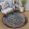 Celtic Circle Round Carpet Floor Rug Living Room Bedroom Decor Round Area Rug Carpet